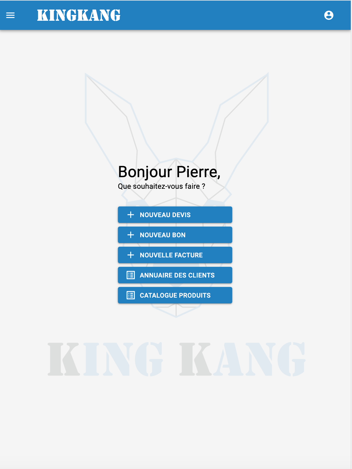 Accueil de KingKang